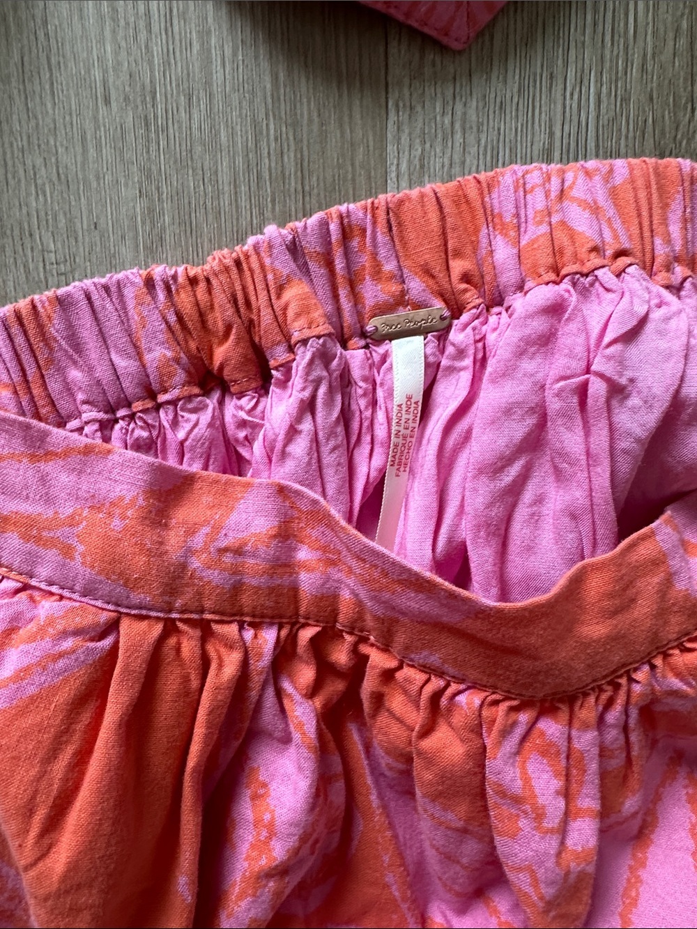 Free People Pink and Orange Printed Two-Piece Set - Picture 3 of 5